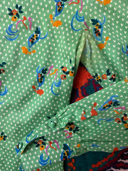 Vintage 1970s Italian Dagger Collar Shirt