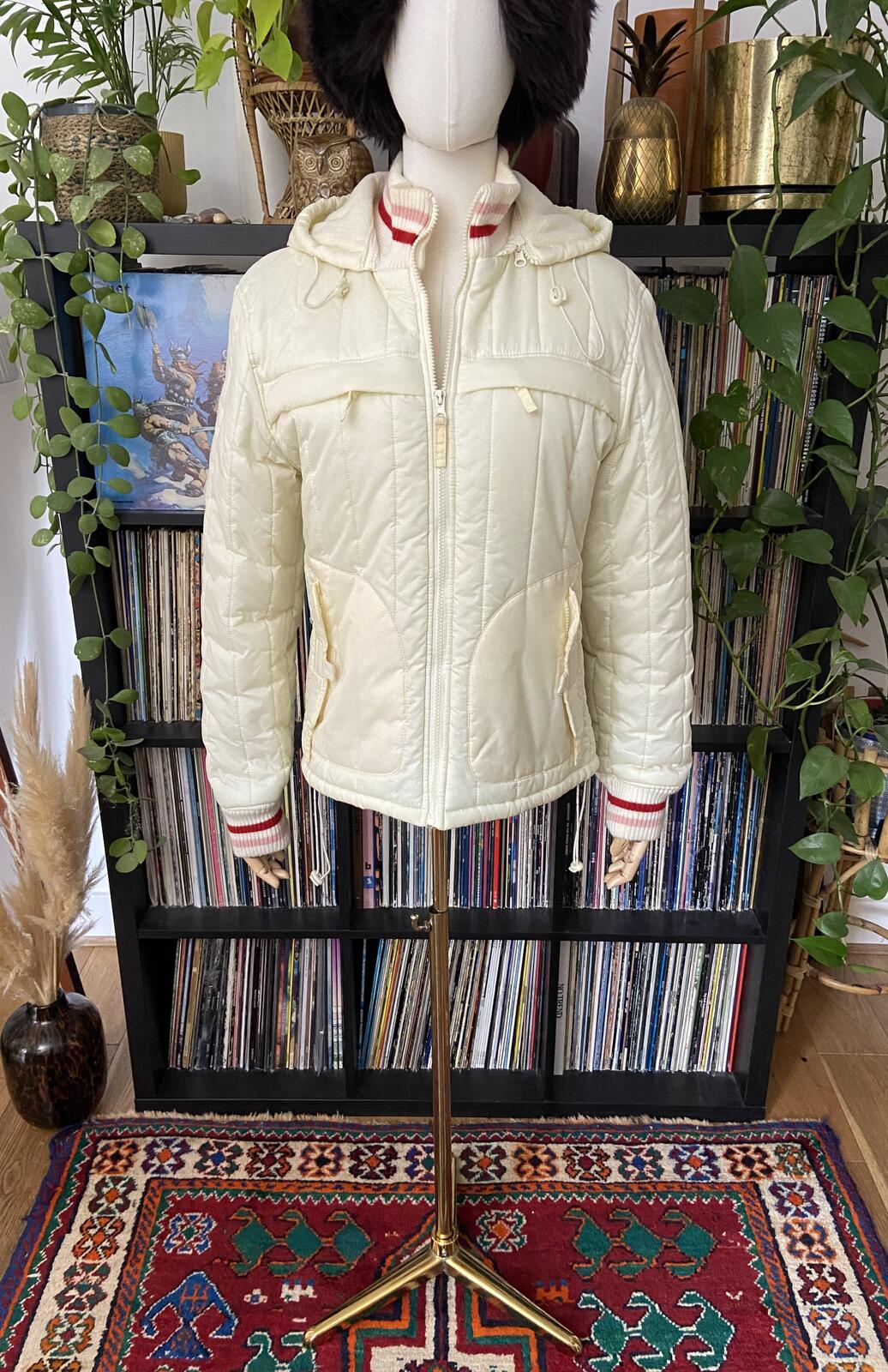 Vintage 90s Fishbone Cream Sports Jacket