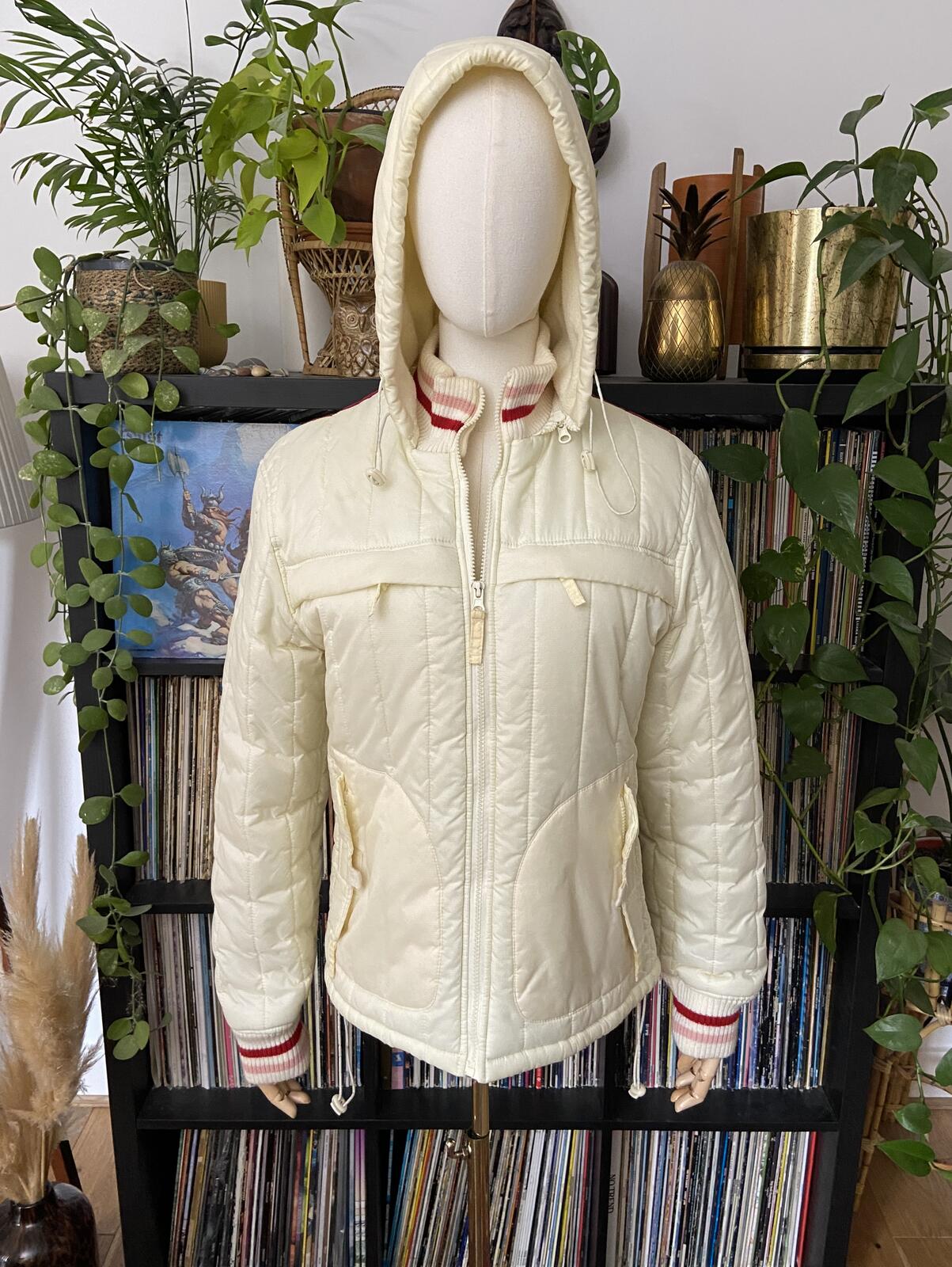 Vintage 90s Fishbone Cream Sports Jacket