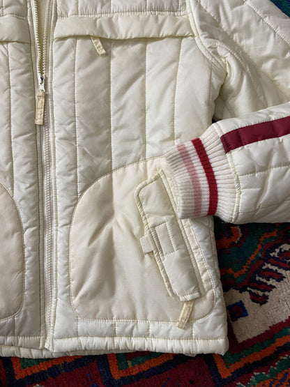Vintage 90s Fishbone Cream Sports Jacket