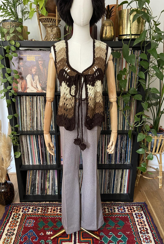 Vintage 1970s St Michael Wide Leg Trousers W31
