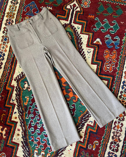 Vintage 1970s St Michael Wide Leg Trousers W31