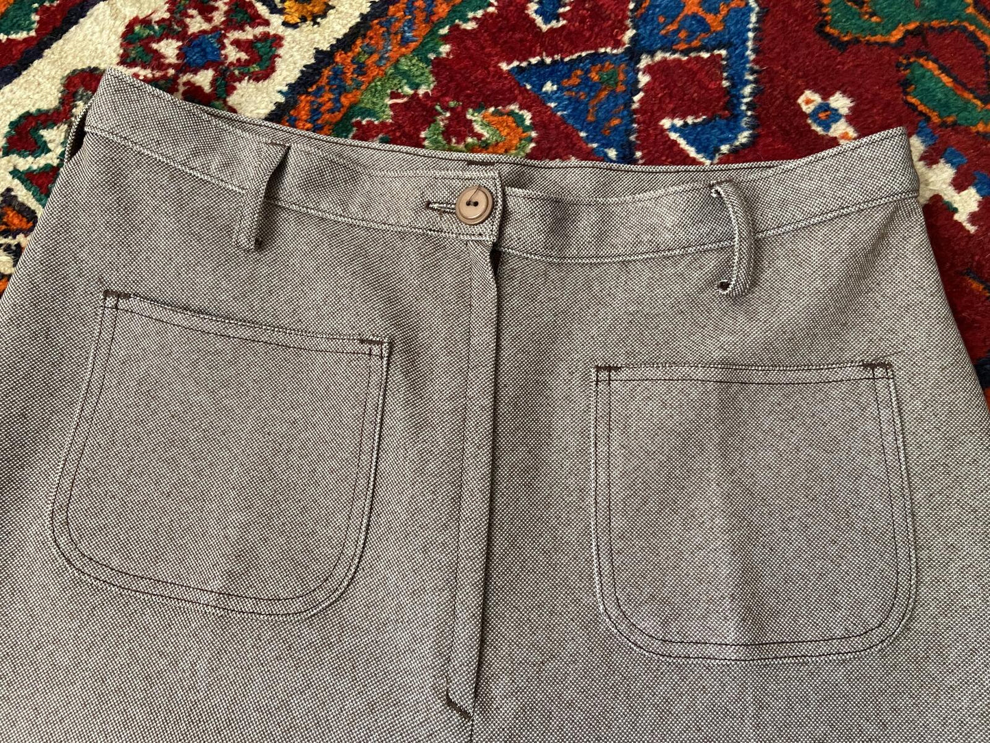 Vintage 1970s St Michael Wide Leg Trousers W31