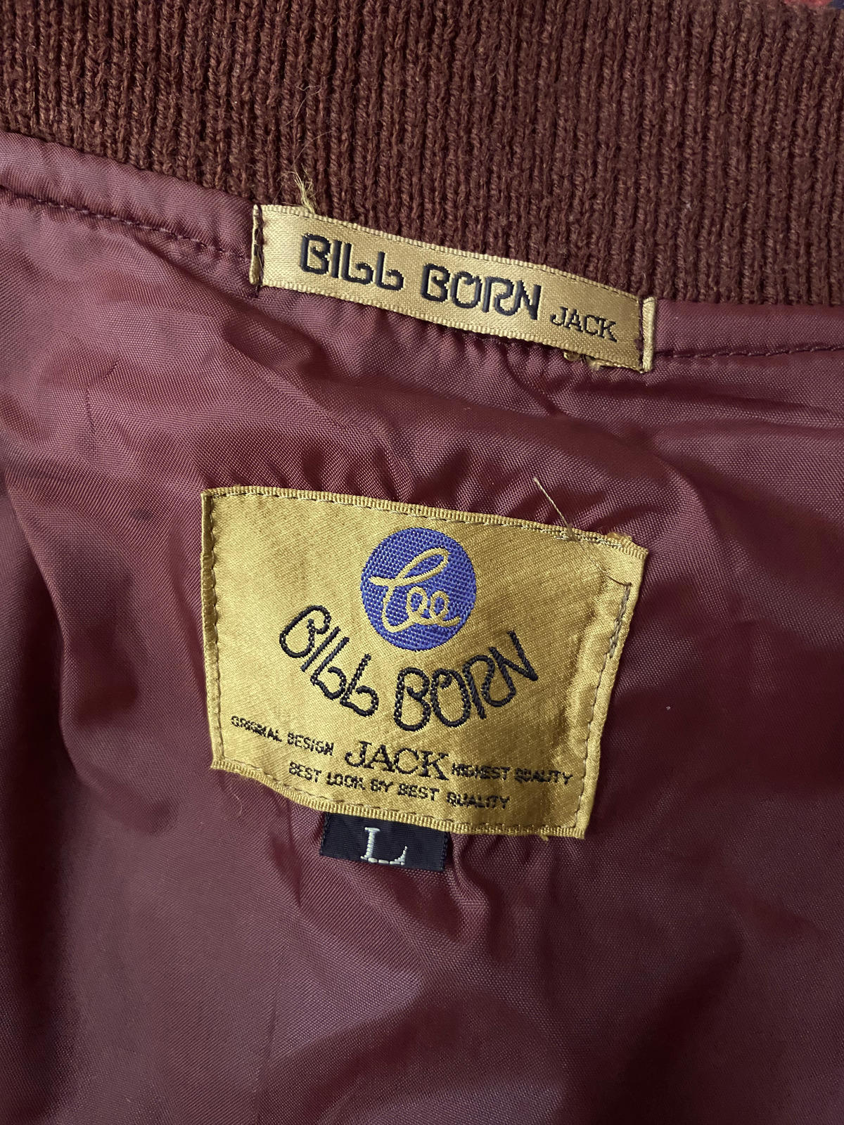 Vintage 90s Japanese Lee Bill Born Suedette Bomber Jacket