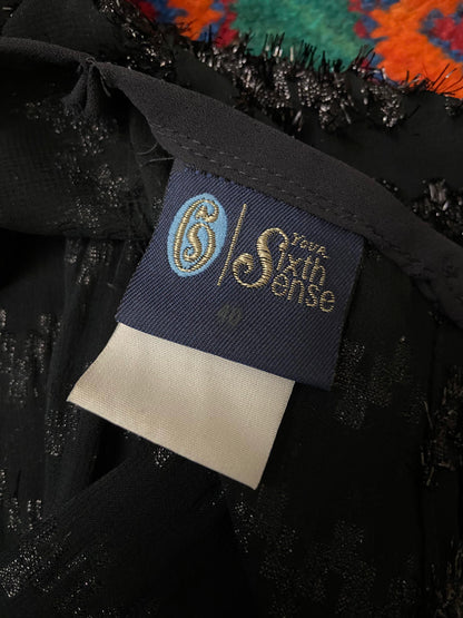 Vintage 1980s Black C&A Cocktail Dress