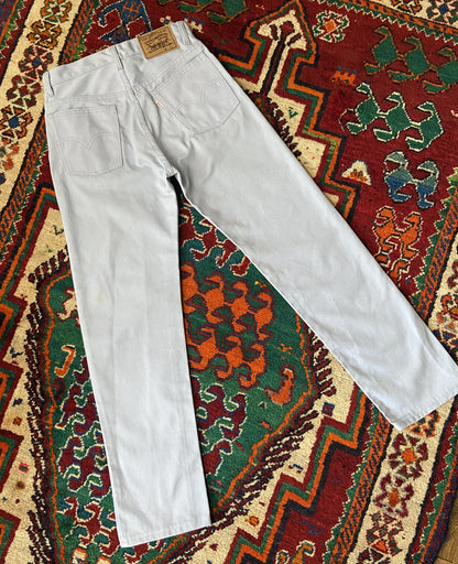 Vintage 1980s Pale Blue 401 Levi's Jeans W30