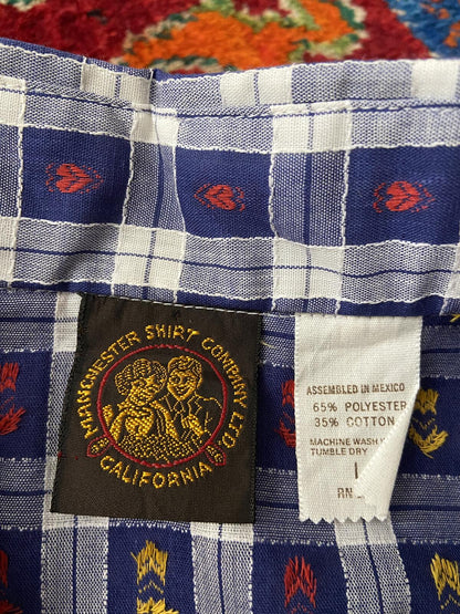 Vintage 1970s Deadstock Woven Pattern Western Shirt