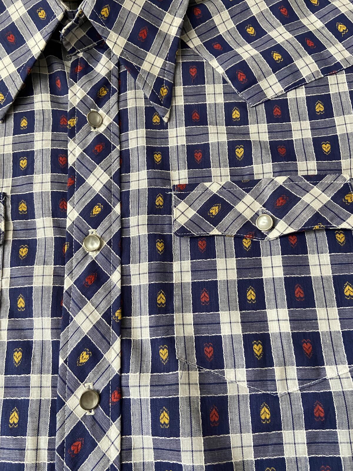 Vintage 1970s Deadstock Woven Pattern Western Shirt