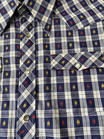 Vintage 1970s Deadstock Woven Pattern Western Shirt