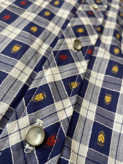 Vintage 1970s Deadstock Woven Pattern Western Shirt
