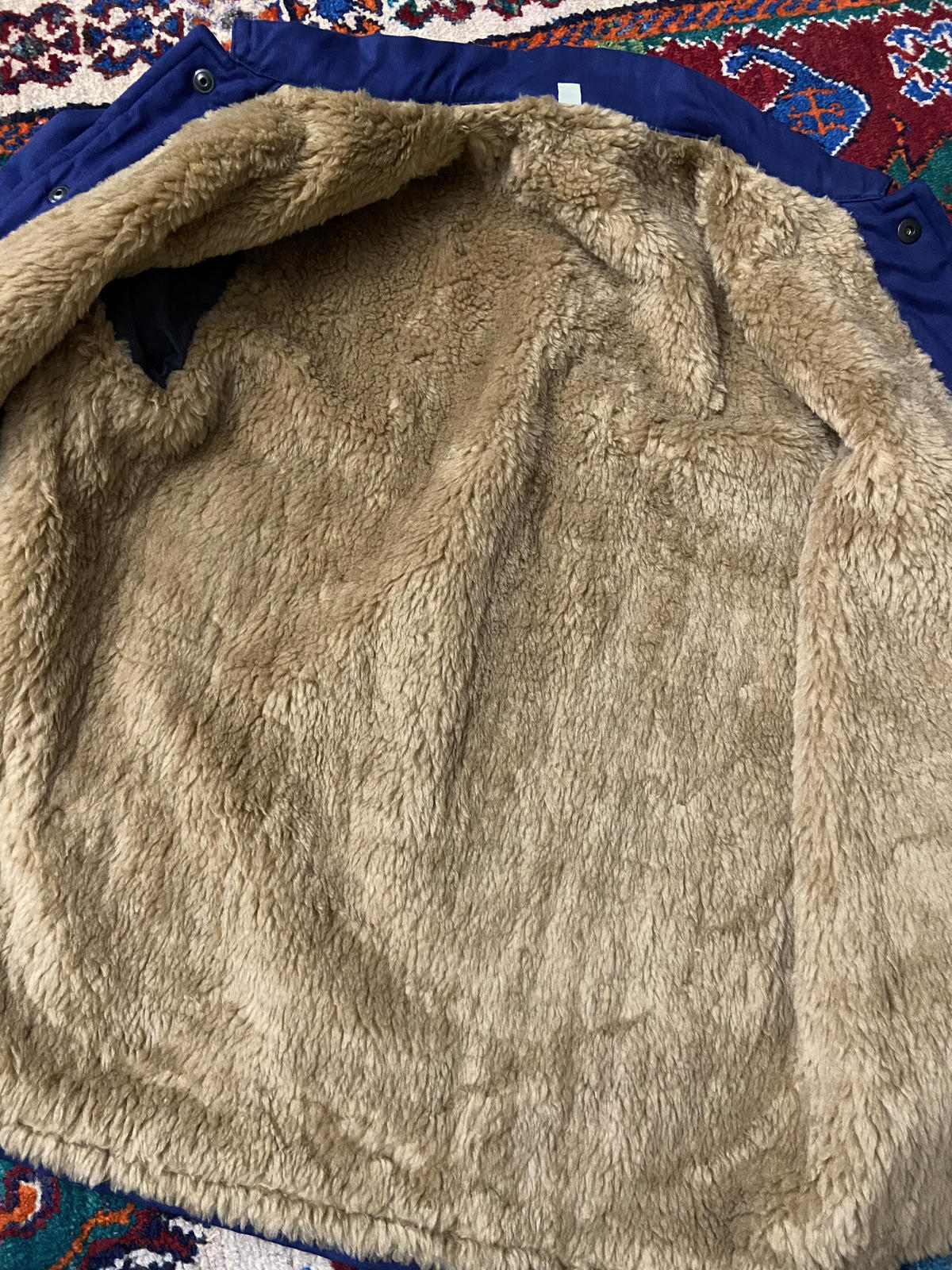 Vintage Fleece Lined French Worker Jacket