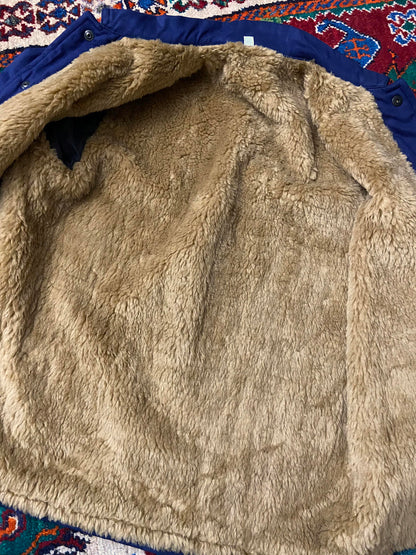 Vintage Fleece Lined French Worker Jacket