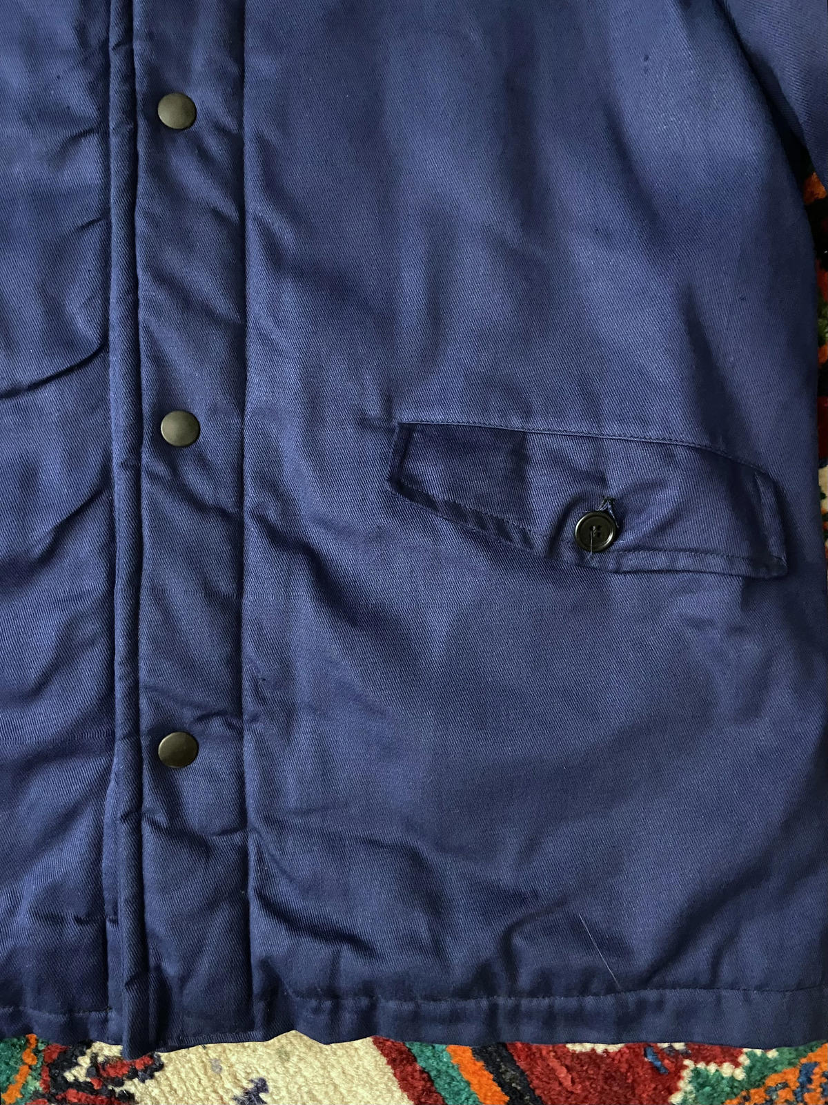 Vintage Fleece Lined French Worker Jacket