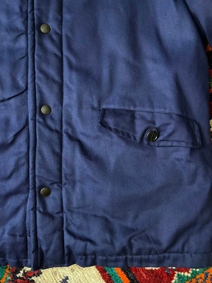 Vintage Fleece Lined French Worker Jacket