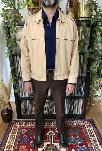 Vintage 1970s Beige Sports Jacket