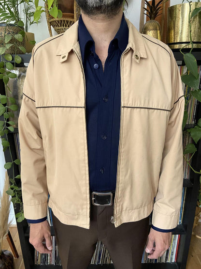 Vintage 1970s Beige Sports Jacket