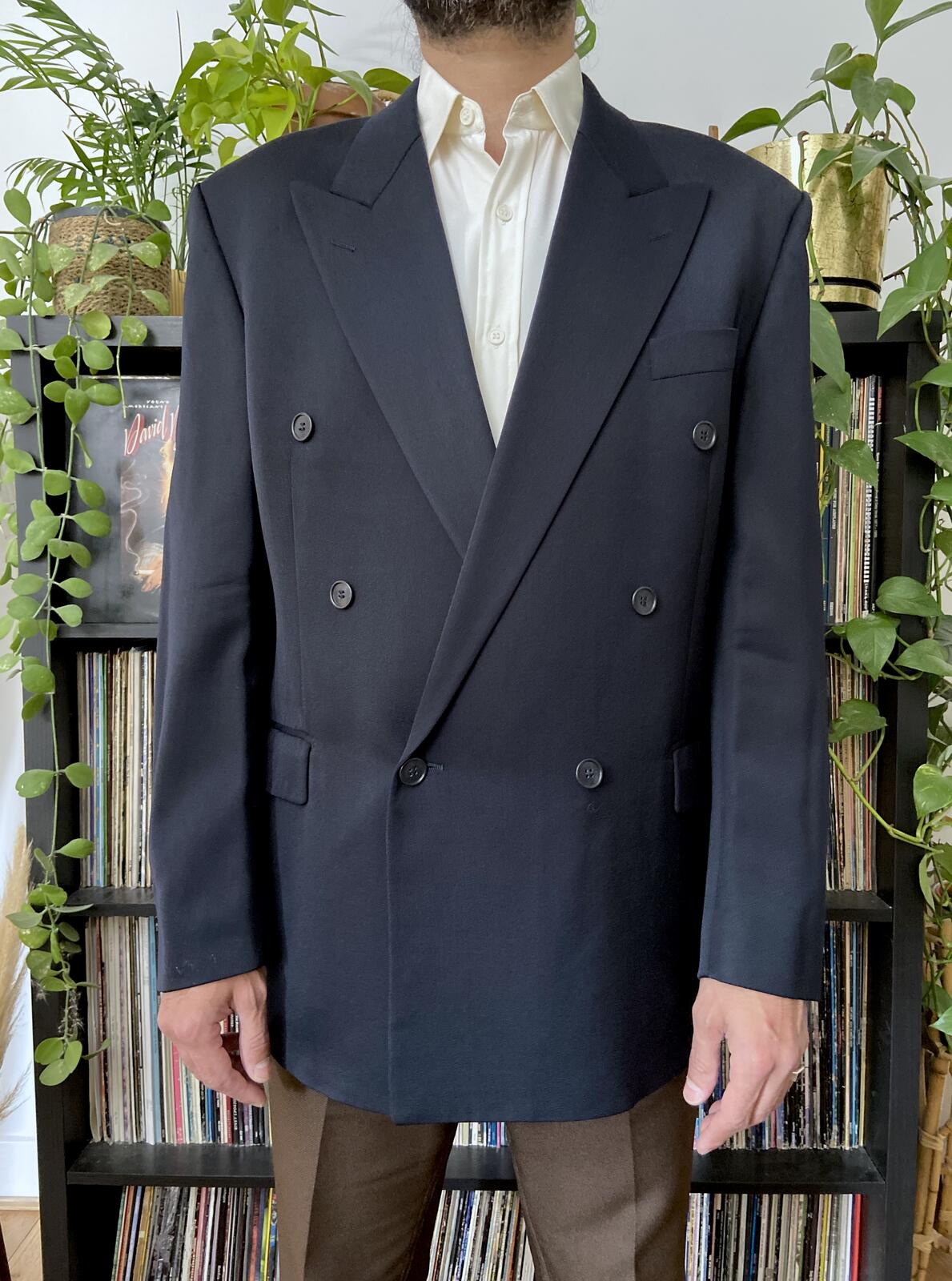 Vintage 1980s Yves Saint Laurent Double Breasted Blazer Jacket