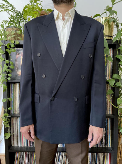 Vintage 1980s Yves Saint Laurent Double Breasted Blazer Jacket