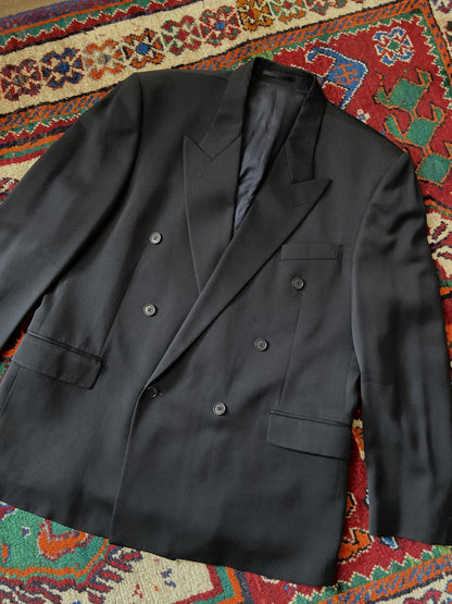 Vintage 1980s Yves Saint Laurent Double Breasted Blazer Jacket