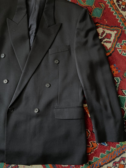 Vintage 1980s Yves Saint Laurent Double Breasted Blazer Jacket