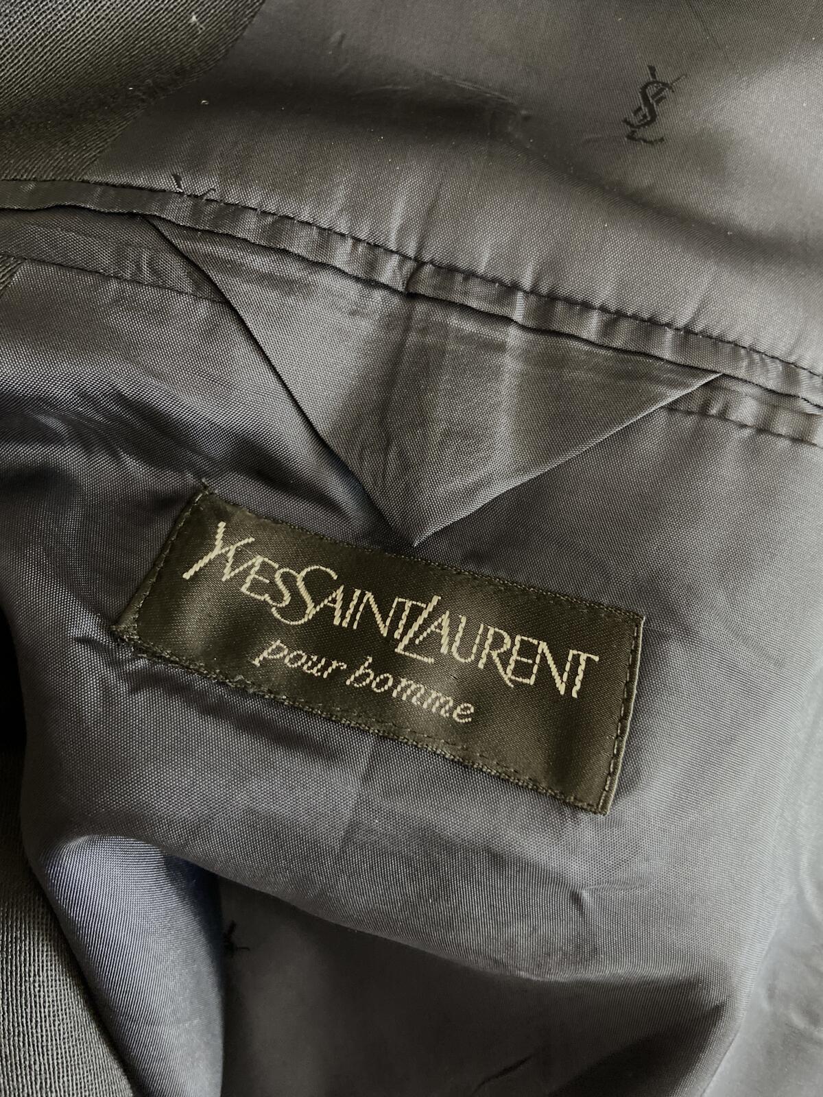 Vintage 1980s Yves Saint Laurent Double Breasted Blazer Jacket