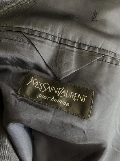 Vintage 1980s Yves Saint Laurent Double Breasted Blazer Jacket