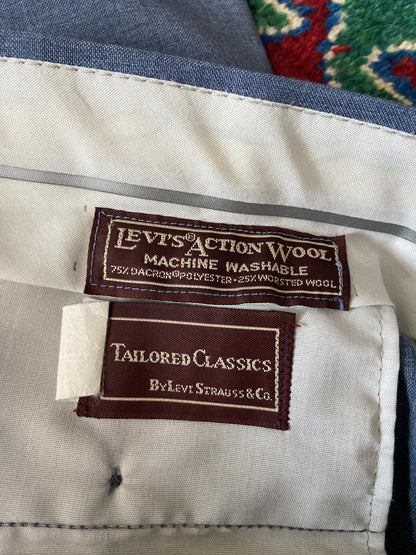 Vintage 1970s Levi's Action Wool Trousers W34 / L29.5