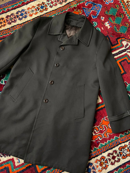 Vintage 1970s Chocolate Brown Raincoat