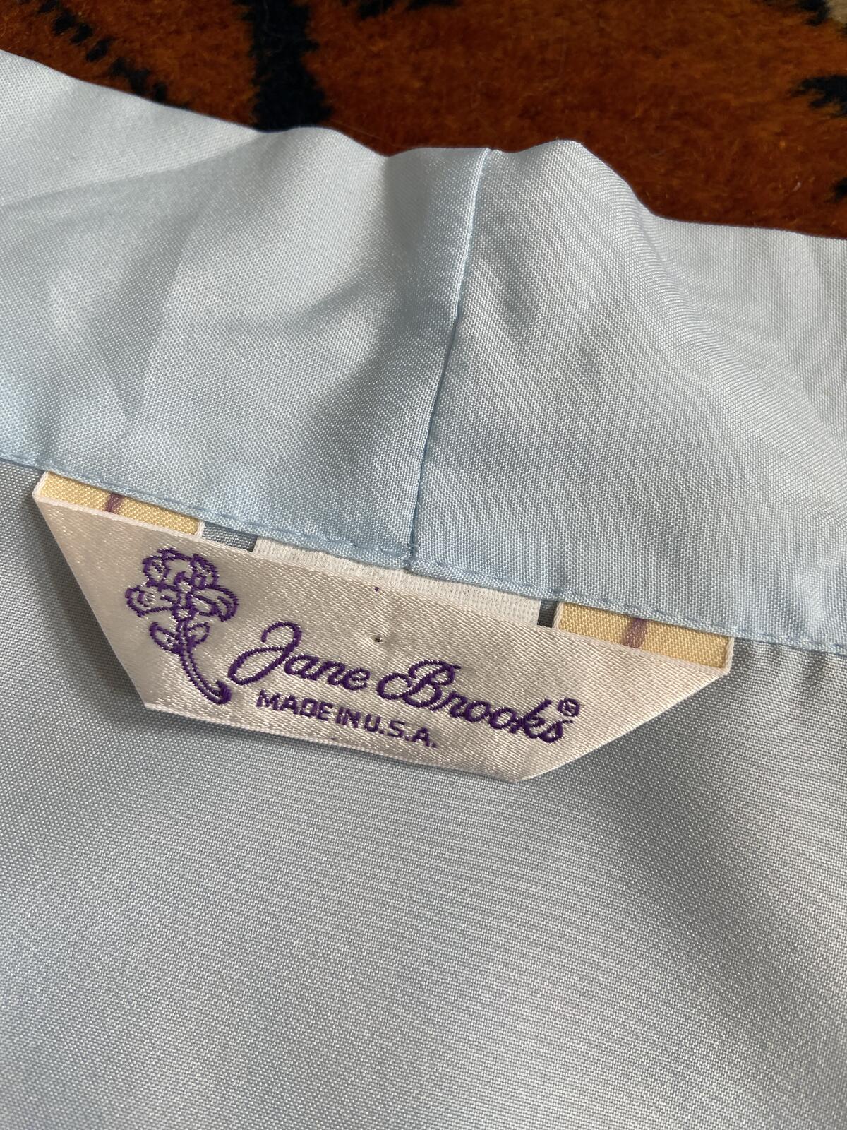 Vintage 1970s Pale Blue Pussybow Blouse