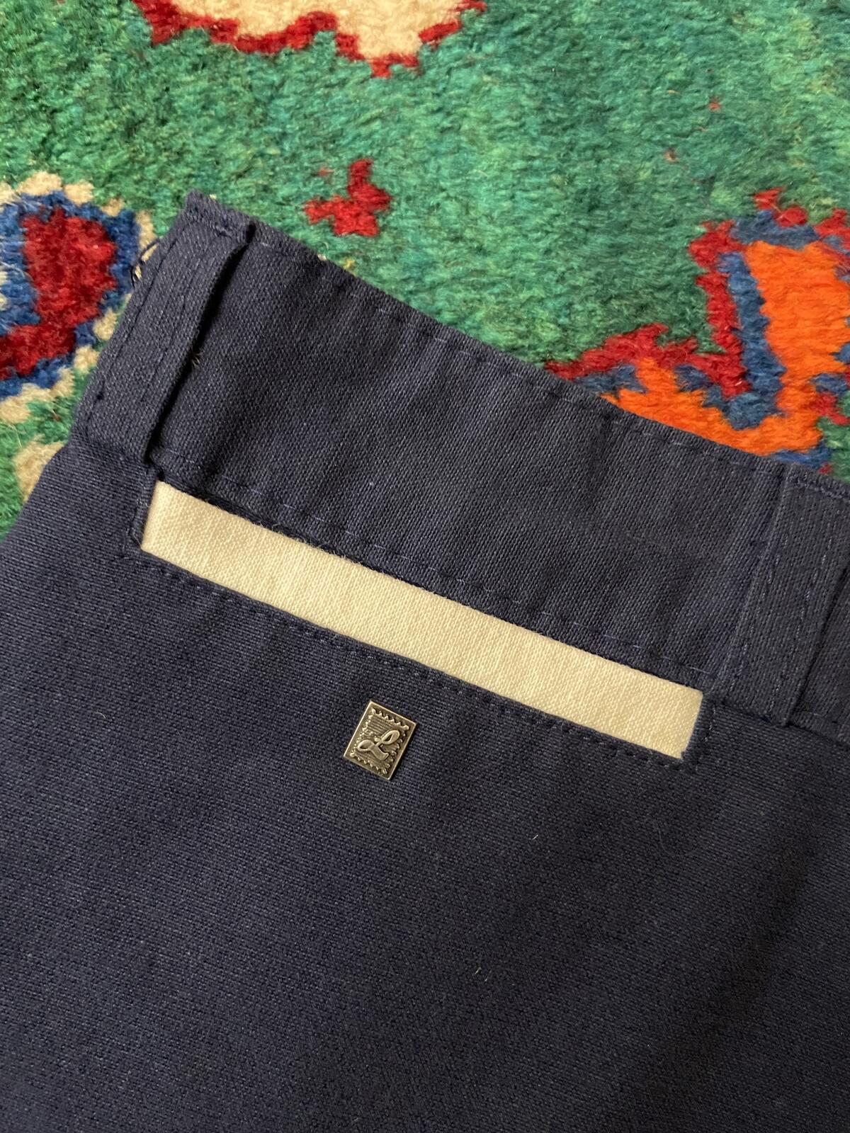 Vintage 1980s Navy Blue Micro Shorts W30