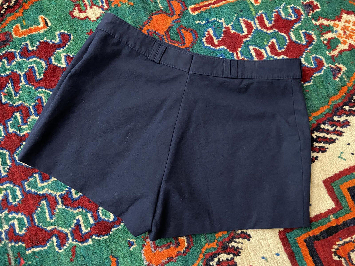 Vintage 1980s Navy Blue Micro Shorts W30
