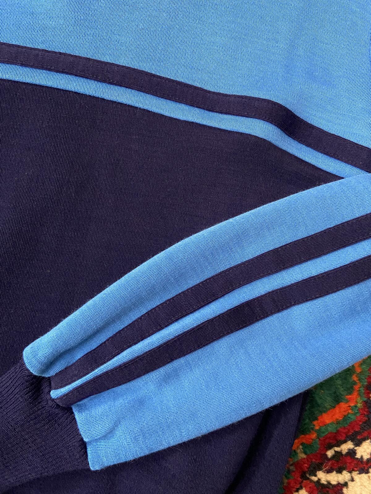 Vintage 1980s Navy & Blue Track Top