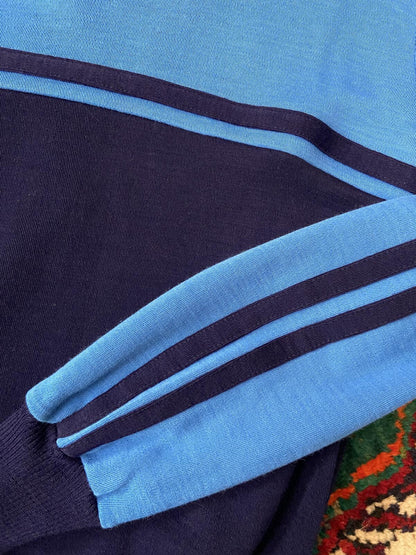 Vintage 1980s Navy & Blue Track Top