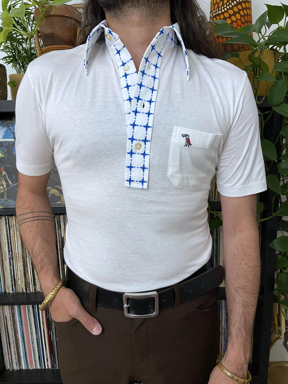 Vintage 1970s Bridgestone Golf Polo Top