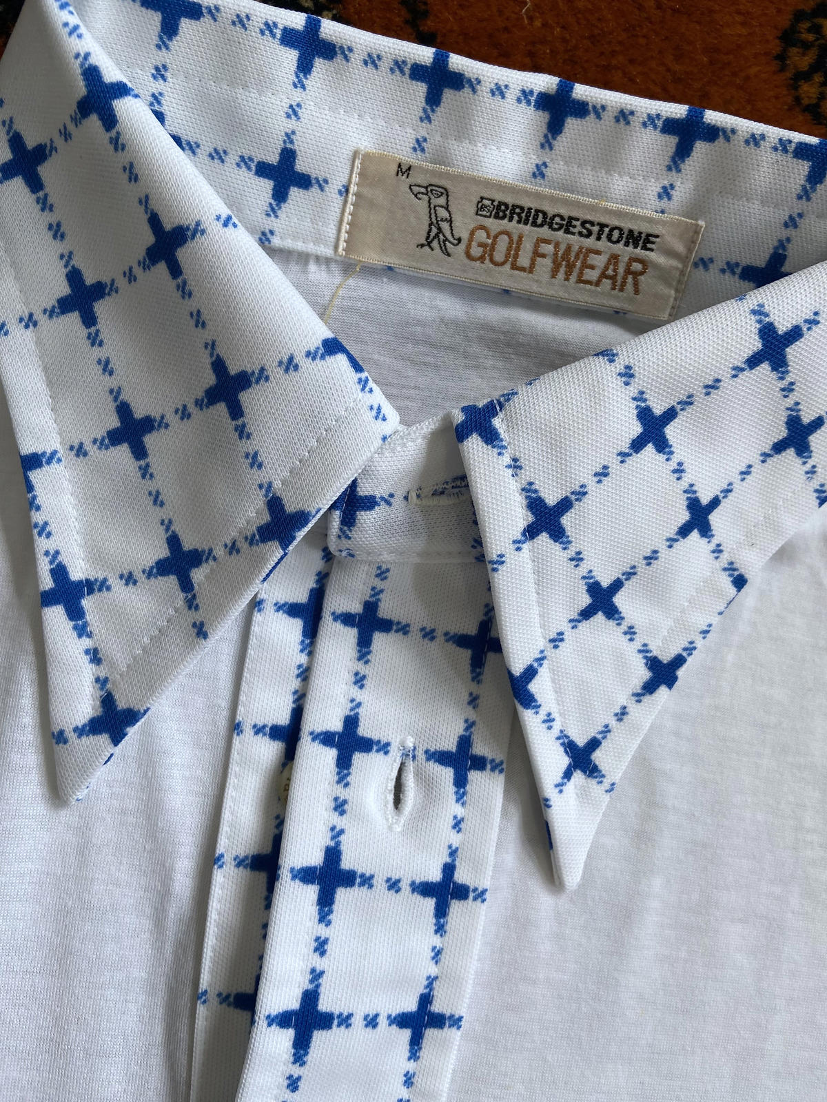 Vintage 1970s Bridgestone Golf Polo Top