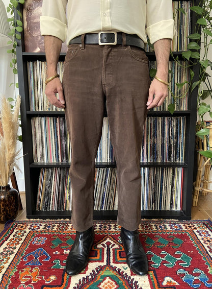 Vintage 90s Brushed Brown Levi's 448 Jeans W33 / L26
