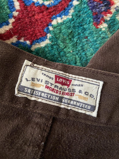 Vintage 90s Brushed Brown Levi's 448 Jeans W33 / L26