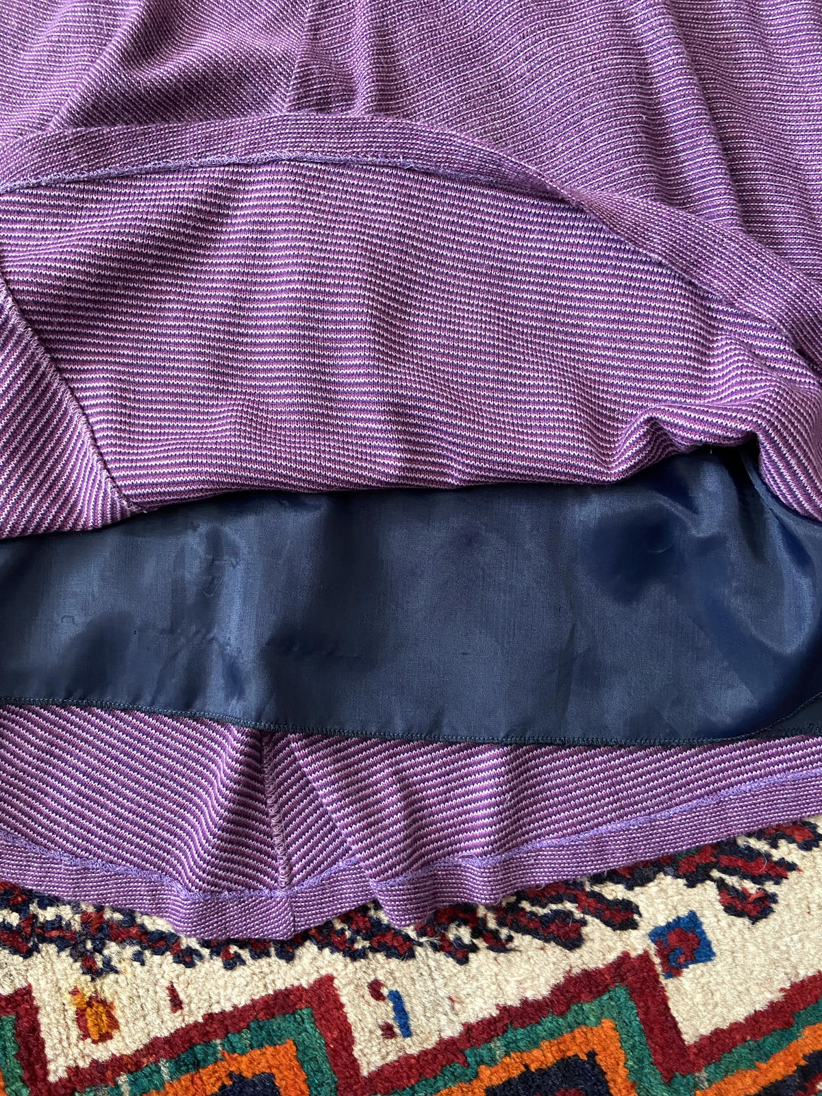 Vintage 1970s Purple Knit Skirt