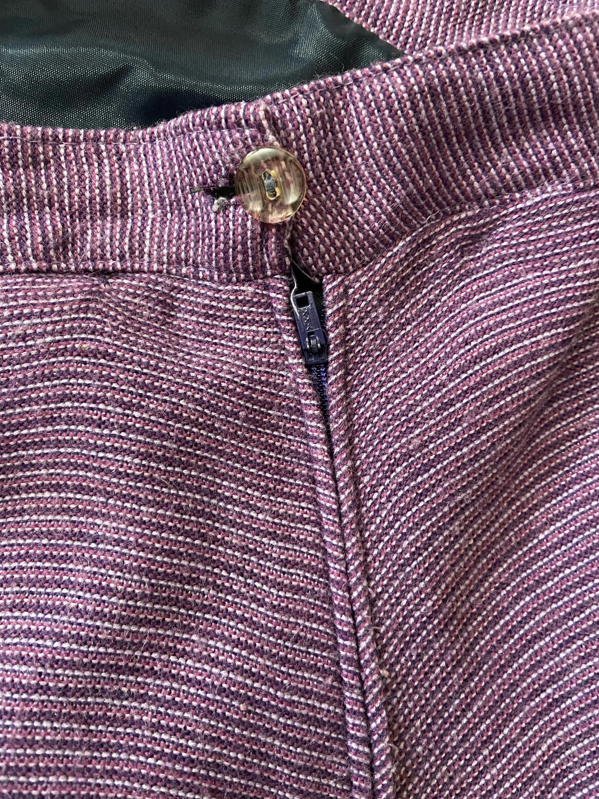 Vintage 1970s Purple Knit Skirt