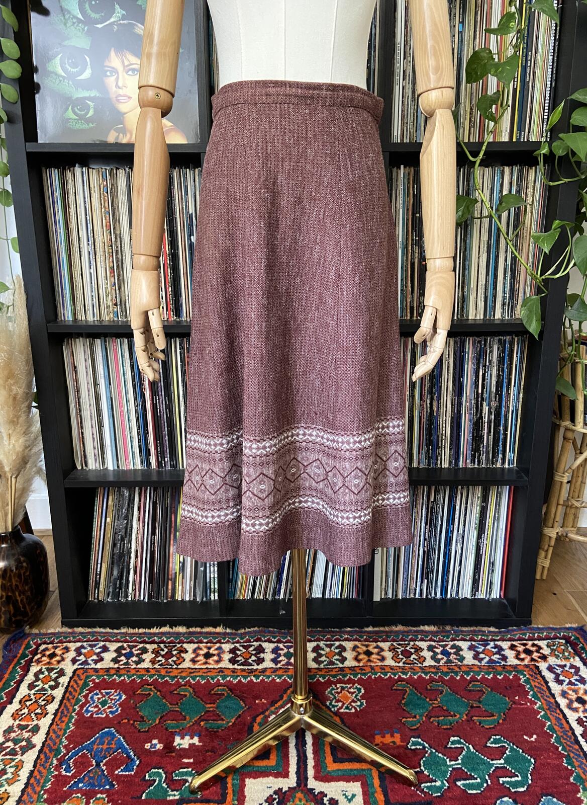Vintage 1970s Purple St Michael Skirt