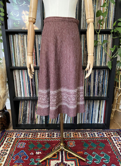 Vintage 1970s Purple St Michael Skirt