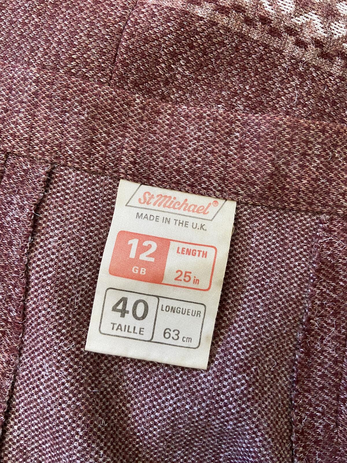 Vintage 1970s Purple St Michael Skirt