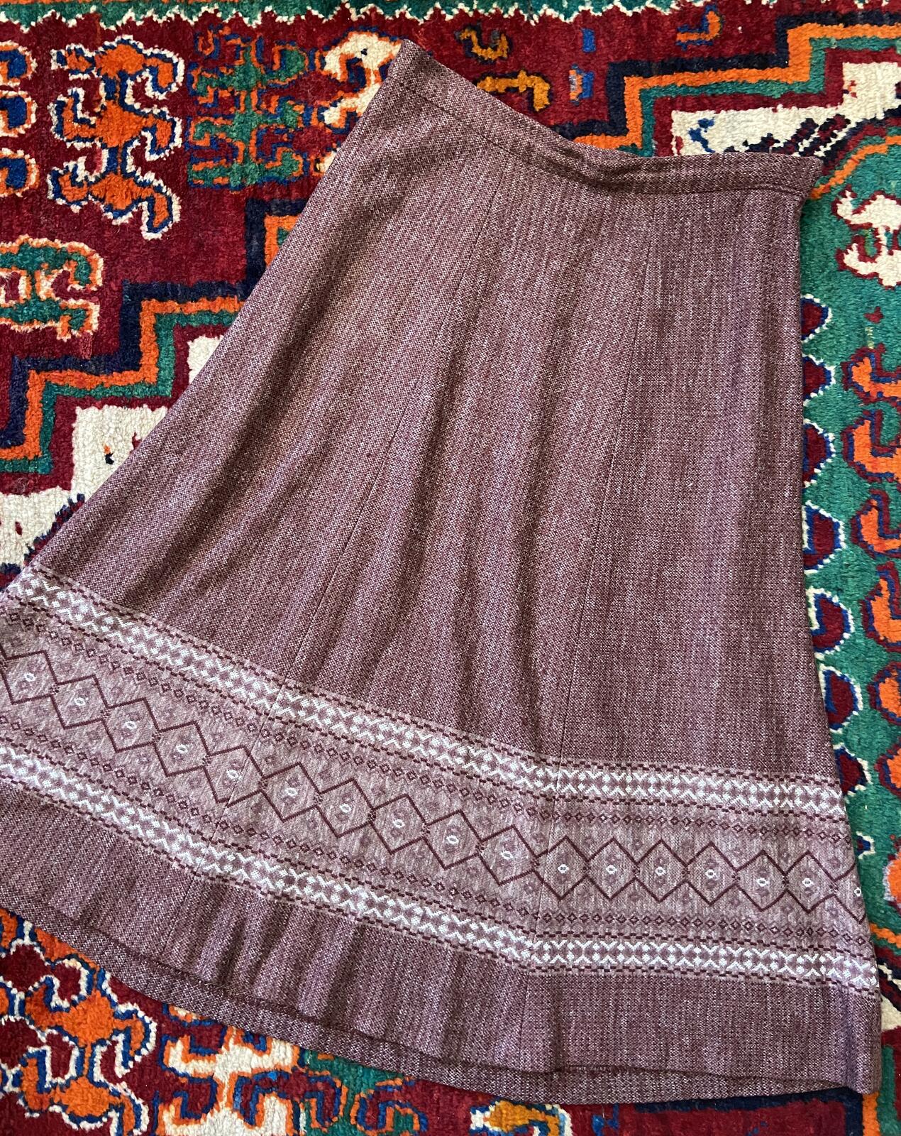 Vintage 1970s Purple St Michael Skirt