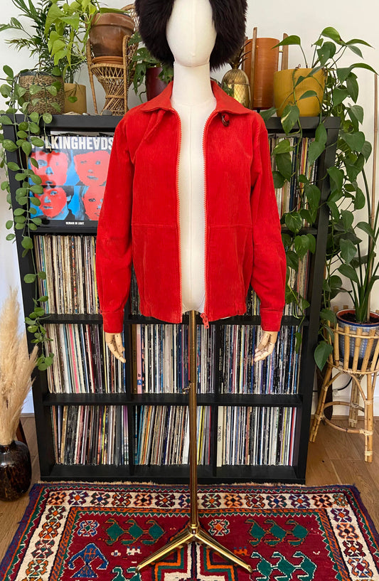 Vintage 1970s Red Corduroy Jacket