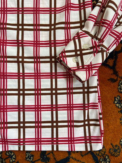 Vintage 1970s Dagger Collar Jersey Shirt