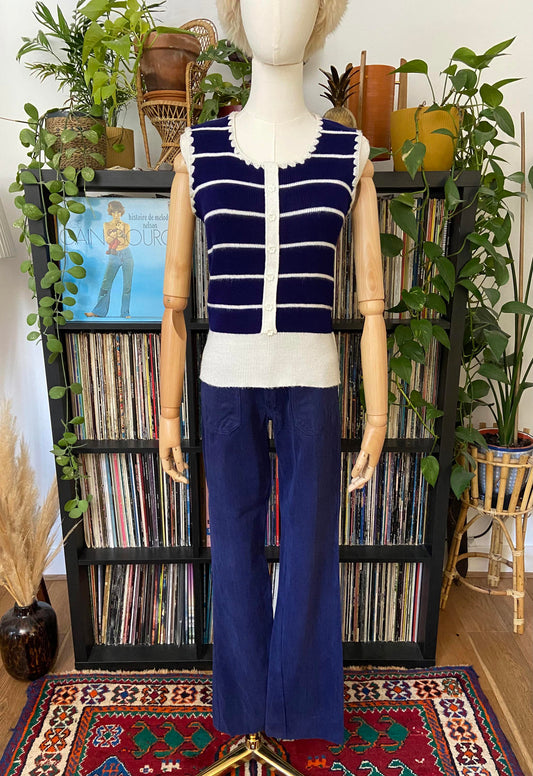 Vintage 1970s Indigo Patch Pocket Jeans W29