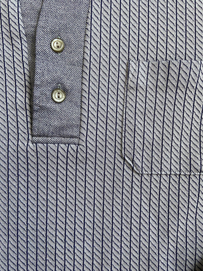 Vintage 1970s Japanese Woven Pattern Jersey Top