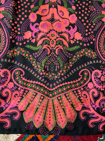 Vintage 1970s Paisley Print Maxi Dress