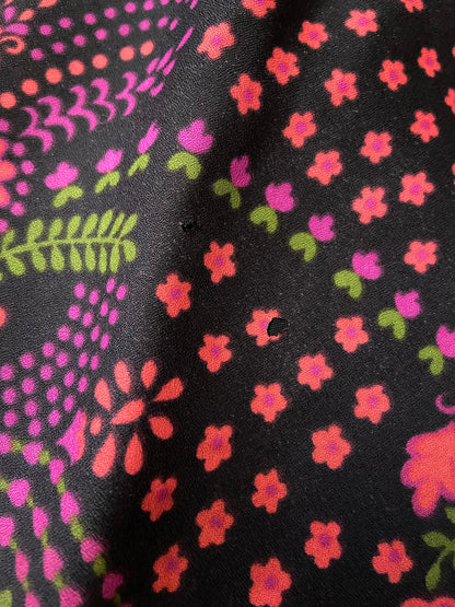 Vintage 1970s Paisley Print Maxi Dress