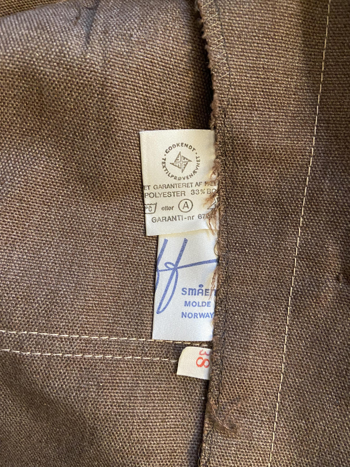 Vintage 1970s Brown Cropped Denim Jacket
